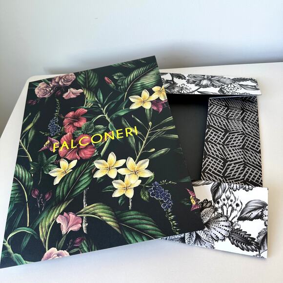 Falconeri Large Floral Gift Box XL 18.75" x 13.75" 4.5" - Picture 7 of 9